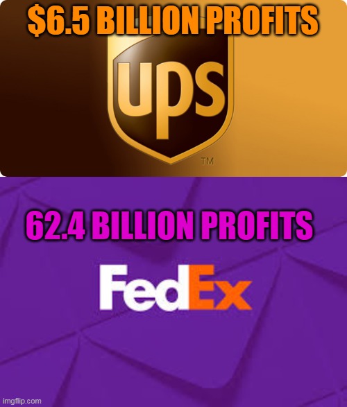 $6.5 BILLION PROFITS 62.4 BILLION PROFITS | made w/ Imgflip meme maker