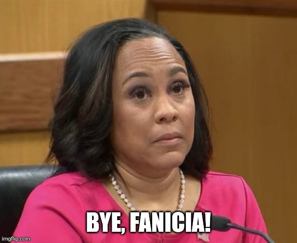 bawwwww bawwwwwwww | BYE, FANICIA! | image tagged in fani willis eyebrows | made w/ Imgflip meme maker