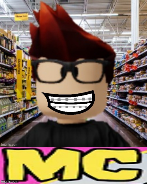 MC smiling (braces version) | image tagged in mc smiling braces version | made w/ Imgflip meme maker