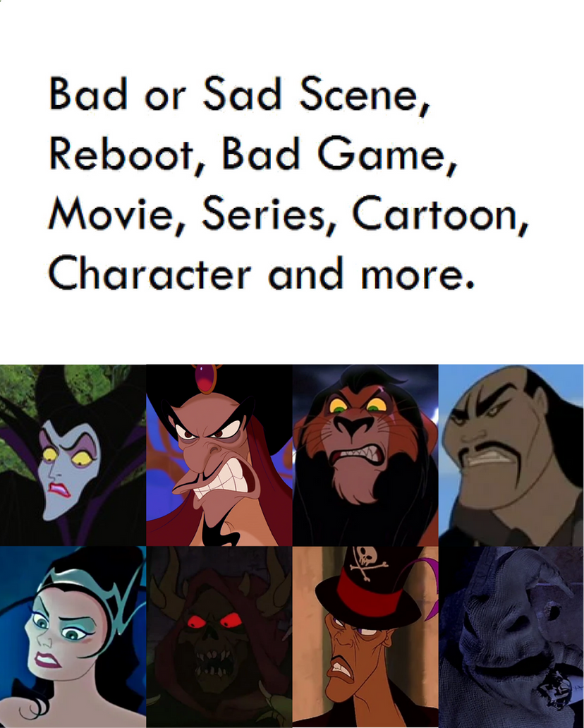 Disney Villains hate (X) Blank Meme Template