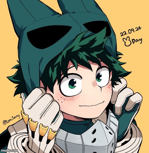 <3 | image tagged in deku | made w/ Imgflip meme maker