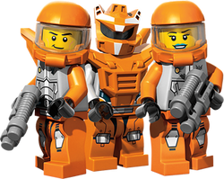 Lego Galaxy Squad Orange Team Blank Meme Template