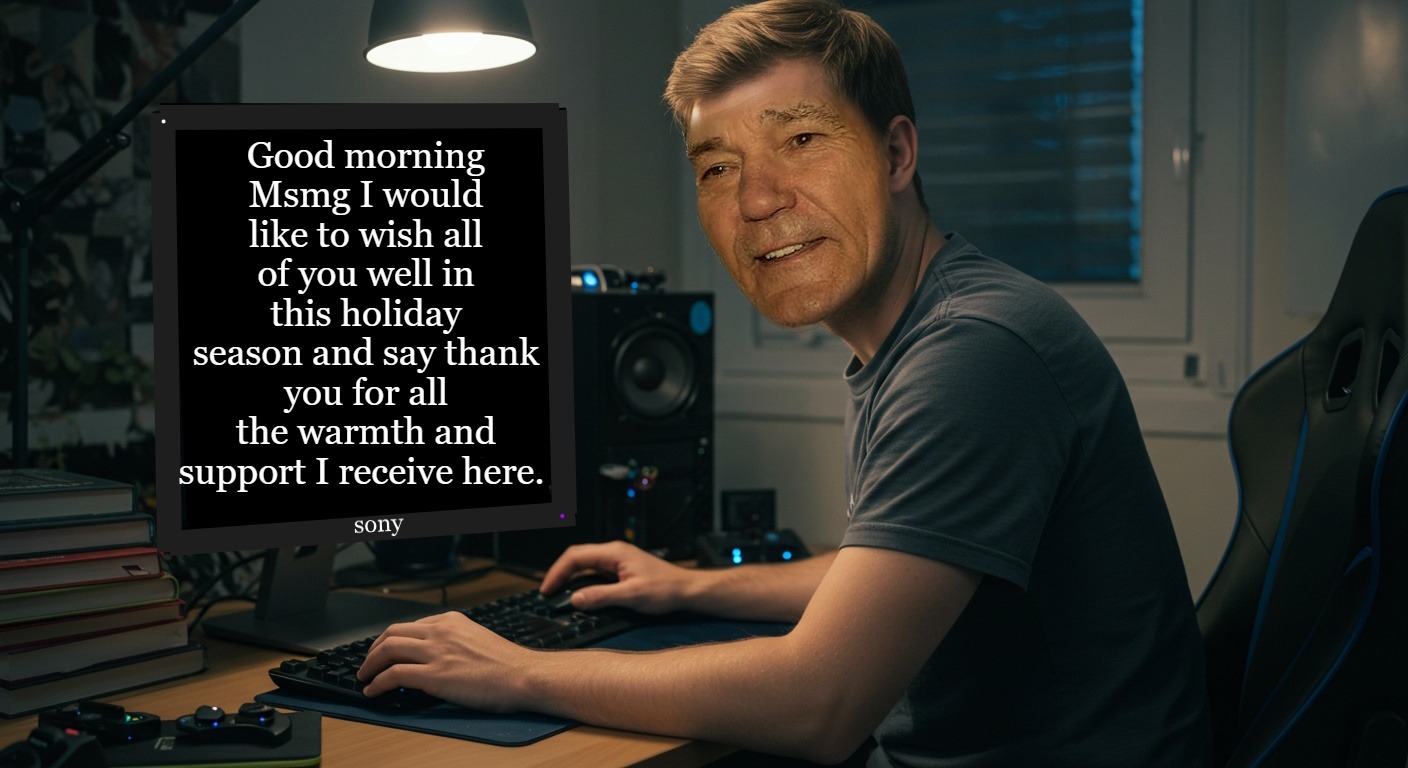 good morning msmg! | Good morning Msmg I would like to wish all of you well in this holiday season and say thank you for all the warmth and support I receive here. | image tagged in good morning,kewlew | made w/ Imgflip meme maker