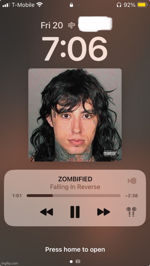 Song of the Day: ZOMBIFIED by Falling In Reverse | made w/ Imgflip meme maker