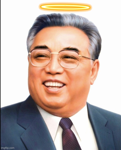 Kim Il-Sung angel | image tagged in kim il sung | made w/ Imgflip meme maker