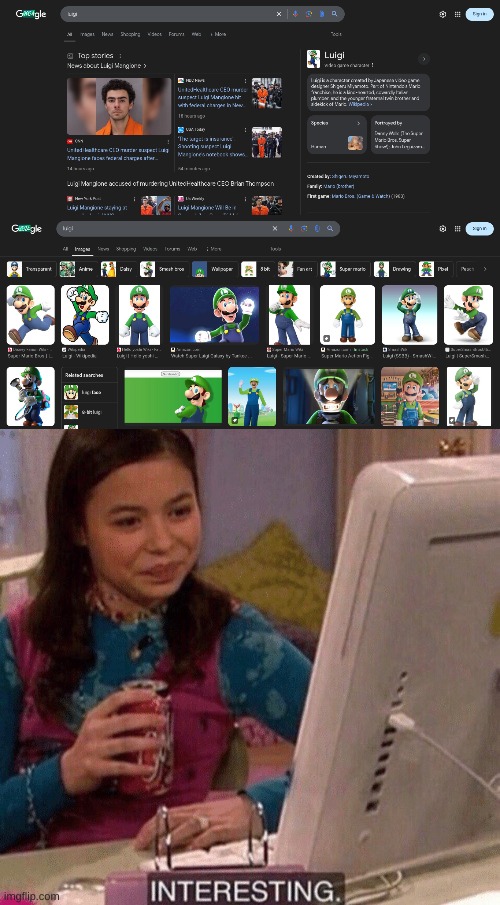 image tagged in icarly interesting | made w/ Imgflip meme maker