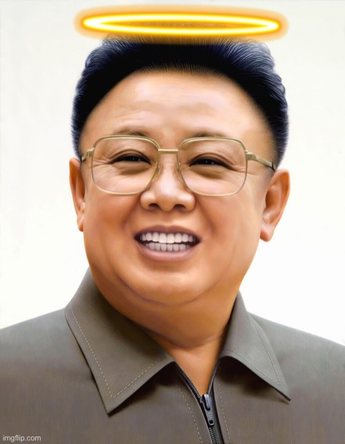 Kim Jong-Il angel | image tagged in kim jong il | made w/ Imgflip meme maker