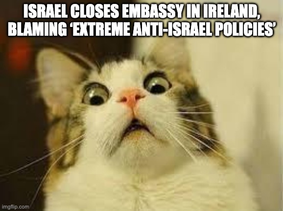 Israel closes embassy in Ireland, blaming ‘extreme anti-Israel policies’