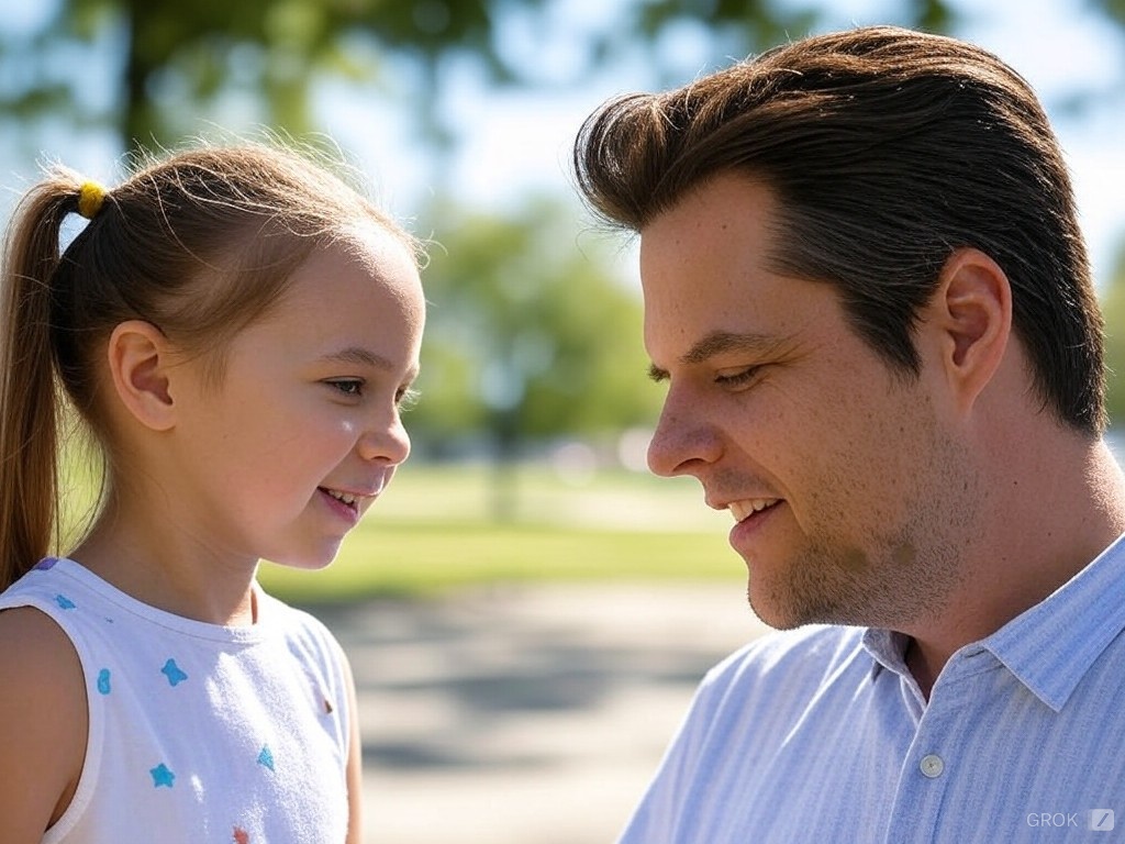 Matt Gaetz little girl MAGA JPP Blank Meme Template