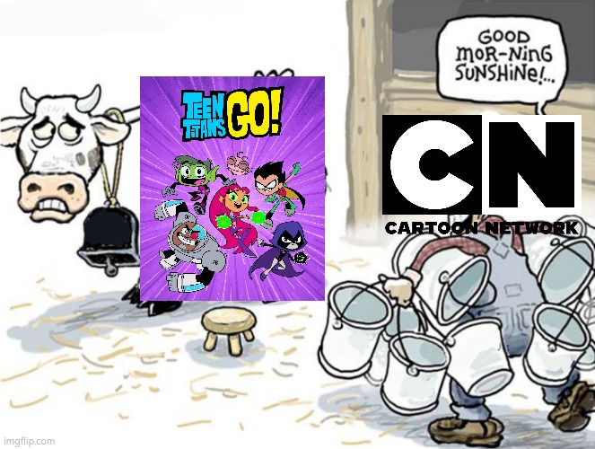 Cartoon Network airing Too Much TTG In a Nutshell | image tagged in good morning sunshine,cartoon,comics/cartoons,cartoon network,warner bros | made w/ Imgflip meme maker