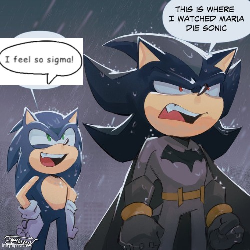 I'm sorry- his face looks like he would say that- | image tagged in shadow and sonic | made w/ Imgflip meme maker