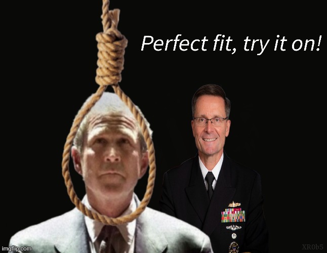 BUSH at GITMO | image tagged in george bush,gitmo,execution,military,political | made w/ Imgflip meme maker