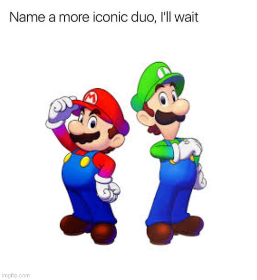 now, onto the waiting | image tagged in name a more iconic duo i'll wait | made w/ Imgflip meme maker