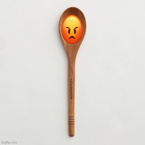 Wooden spoon | image tagged in wooden spoon | made w/ Imgflip meme maker