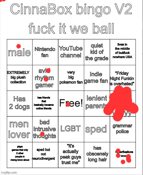 CinnaBox bingo 2 | image tagged in cinnabox bingo 2 | made w/ Imgflip meme maker