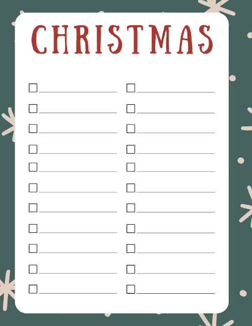 Christmas Wish List Blank Meme Template