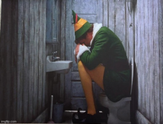 Typically sized European bathroom | image tagged in merry christmas,christmas,buddy the elf,europe,european | made w/ Imgflip meme maker