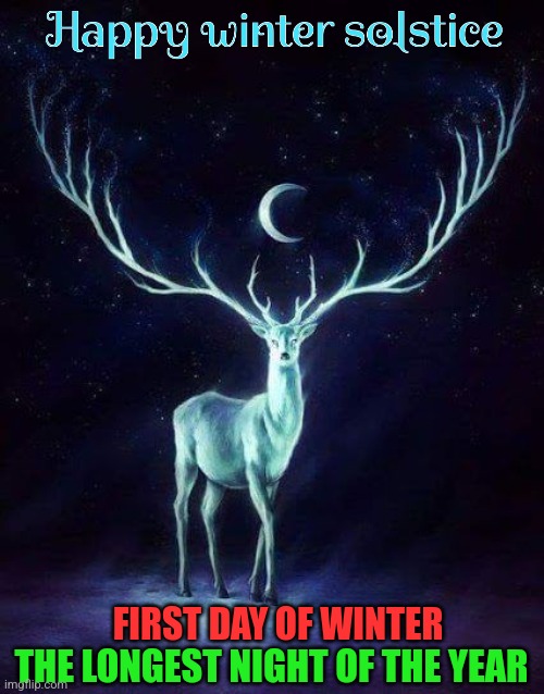 YULE | FIRST DAY OF WINTER; THE LONGEST NIGHT OF THE YEAR | image tagged in winter,solstice,yule,december | made w/ Imgflip meme maker