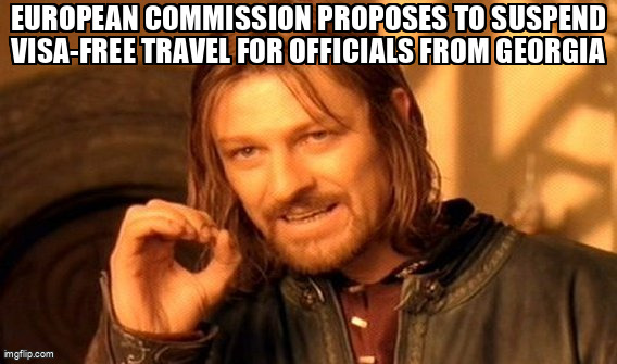 European Commission proposes to suspend visa-free travel for officials from Georgia
