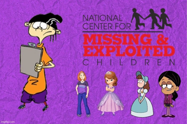 Edd Finds the Abducted Girls | image tagged in generic purple background,cartoon network,nickelodeon,disney junior,ronnie anne,gravity falls | made w/ Imgflip meme maker