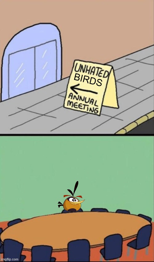 hi | BIRDS | image tagged in annual meeting of unhated,bird,rahh hilly bank | made w/ Imgflip meme maker