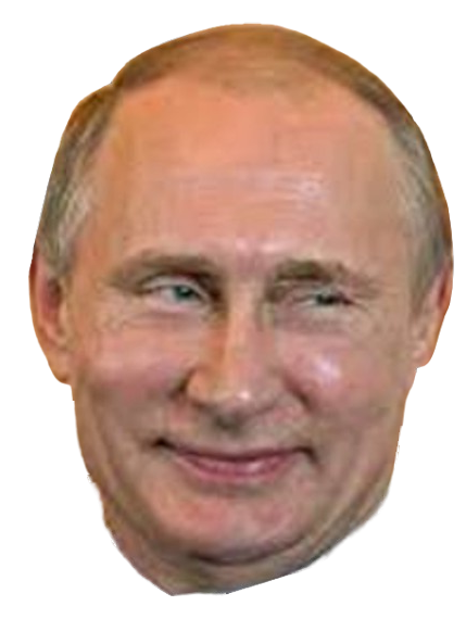 putin trollface (head only) Blank Meme Template