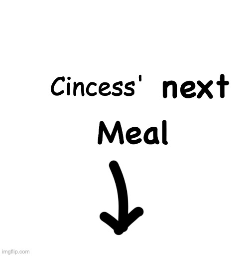 Caseoh’s next meal | Cincess' | image tagged in caseoh s next meal,memes,funny,cincess,smg4,fanlore | made w/ Imgflip meme maker