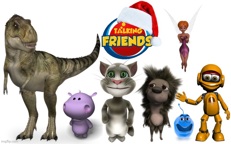 Merry Christmas! | image tagged in old talking tom and friends | made w/ Imgflip meme maker