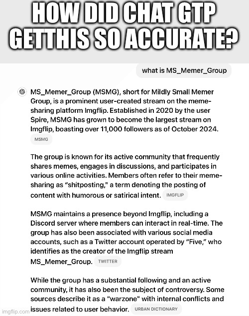 HOW DID CHAT GTP GETTHIS SO ACCURATE? | made w/ Imgflip meme maker