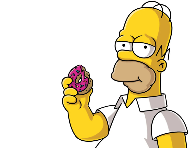 Homer Simpson Donut Blank Meme Template