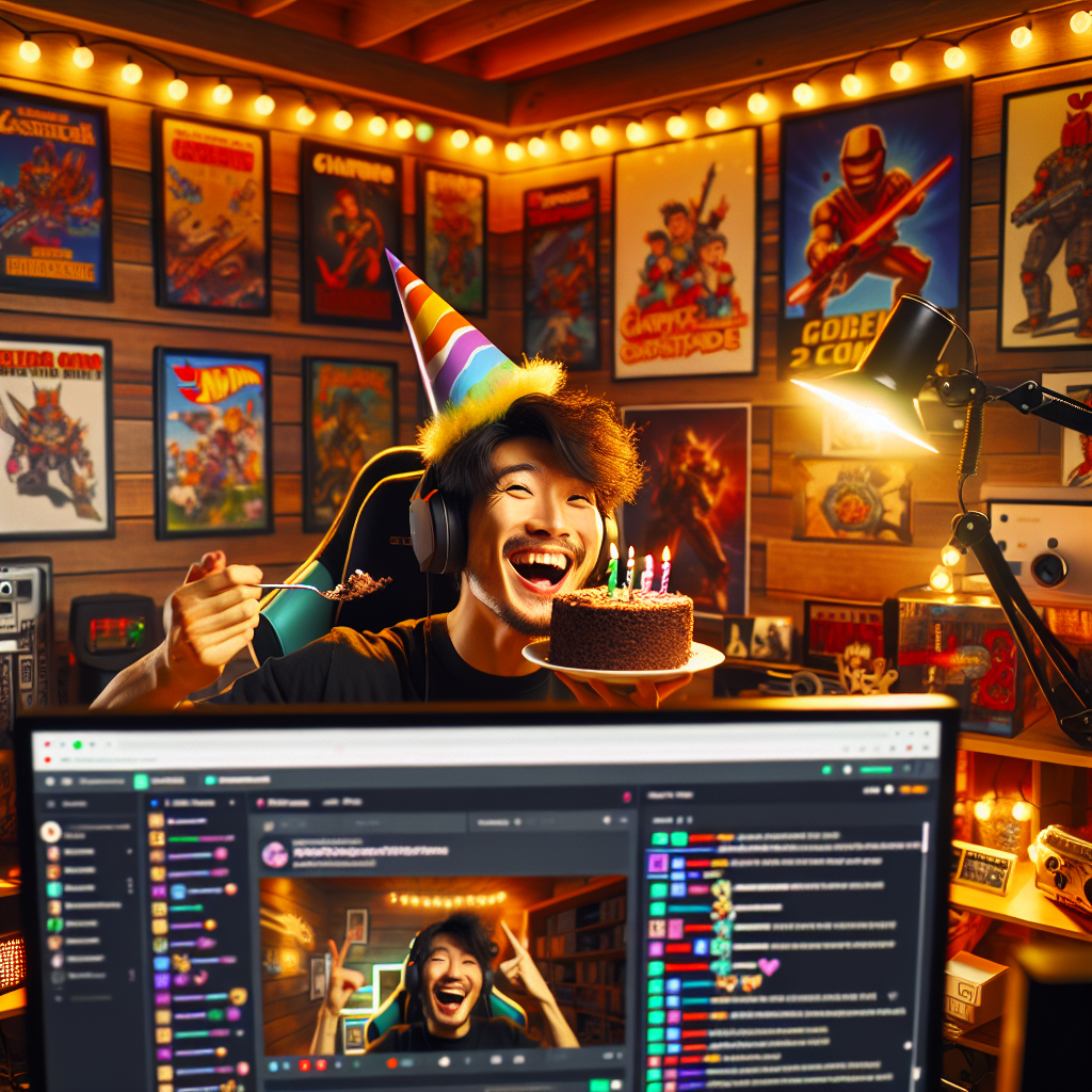 streamer celebrating his 22nd birthday Blank Meme Template