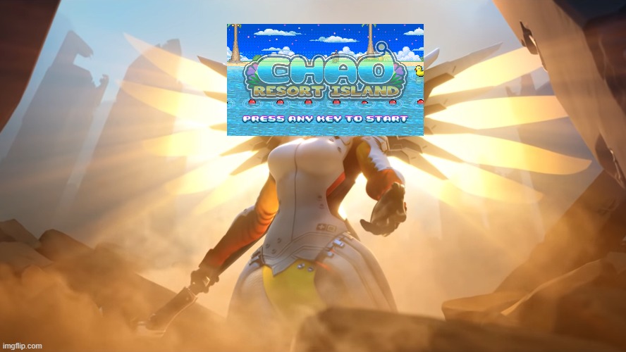Mercy holds a hand | image tagged in mercy holds a hand | made w/ Imgflip meme maker