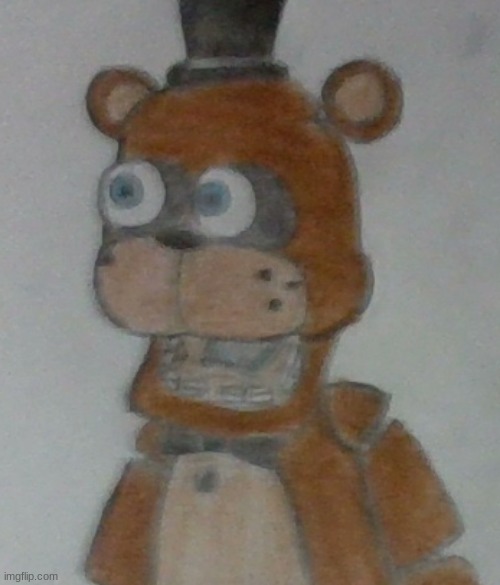 High Quality Drawing Freddy?! Blank Meme Template