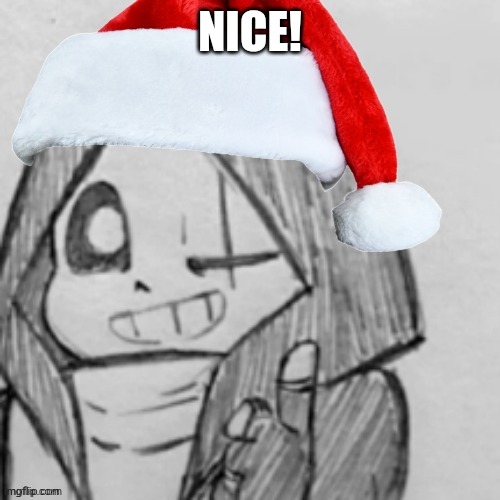 Jolly Epic! Sans Thumbs up | NICE! | image tagged in jolly epic sans thumbs up | made w/ Imgflip meme maker