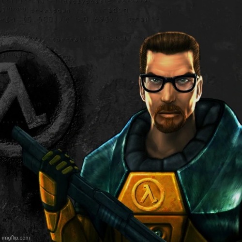 Gordon Freeman Staring | image tagged in gordon freeman staring | made w/ Imgflip meme maker