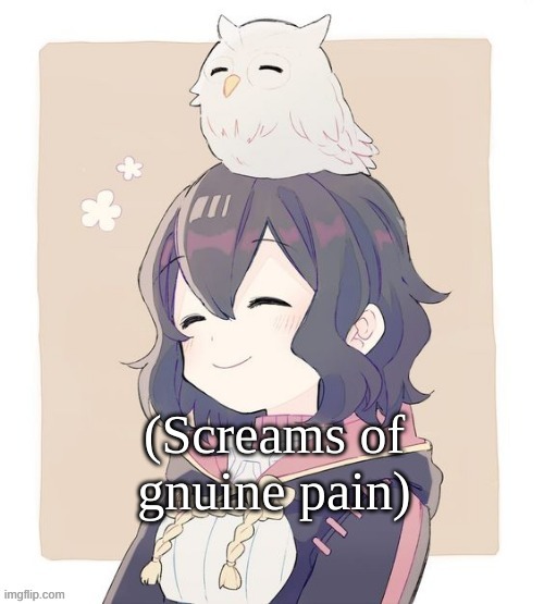 Wholesome Morgan | (Screams of gnuine pain) | image tagged in wholesome morgan | made w/ Imgflip meme maker