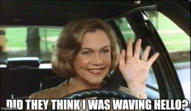 The  Nazis Salute | DID THEY THINK I WAS WAVING HELLO? | image tagged in serial mom waves goodbye,hello there | made w/ Imgflip meme maker