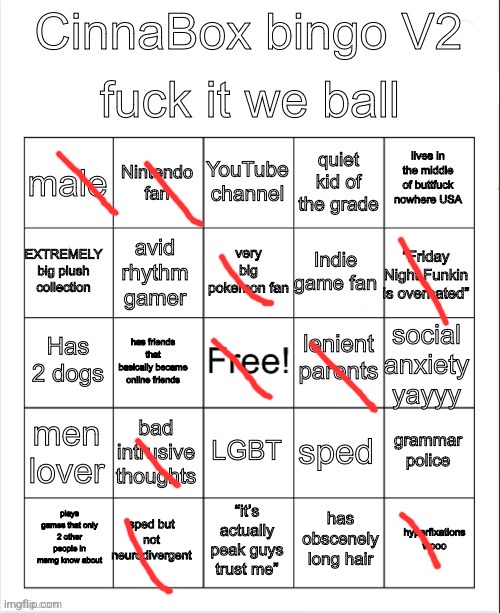 CinnaBox bingo 2 | image tagged in cinnabox bingo 2 | made w/ Imgflip meme maker