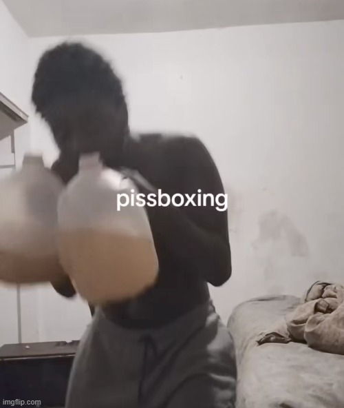 whens pro pissboxing coming? | image tagged in meme | made w/ Imgflip meme maker