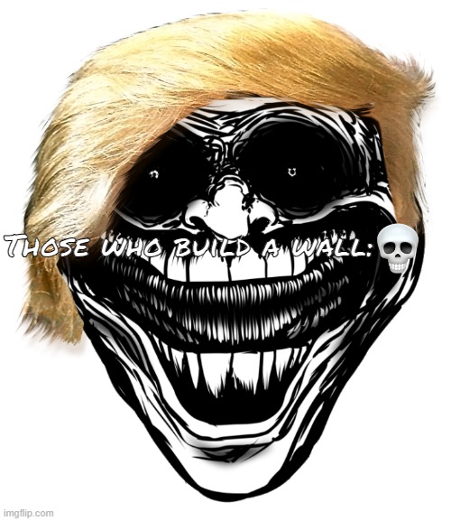 Those who build a wall: *skull* | Those who build a wall: | made w/ Imgflip meme maker