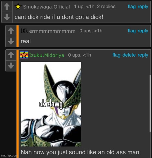 Do you see what I’m talking about chat, erm is literally agreeing with everything smoka is saying as well as upvoting his commen | made w/ Imgflip meme maker