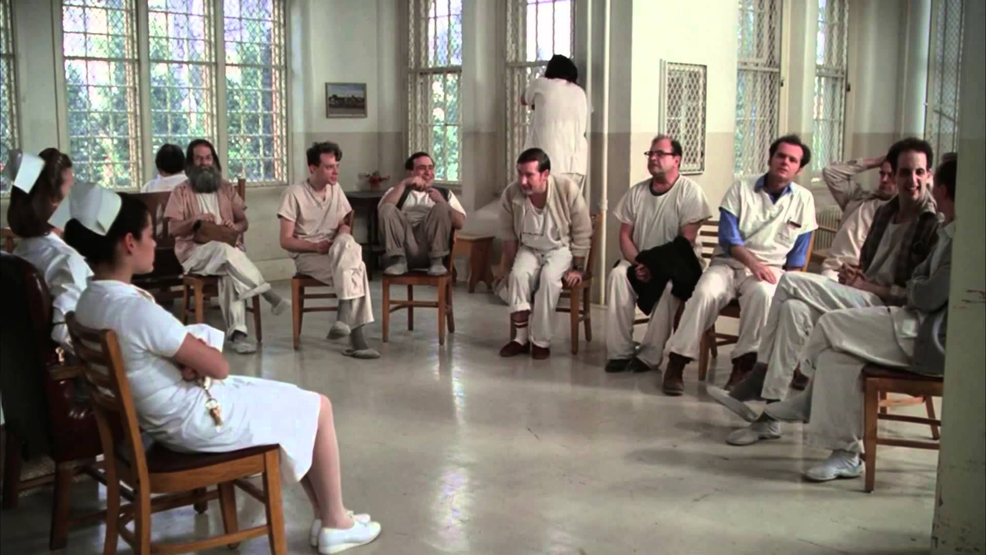 Group therapy One Flew Over the Cuckoo's Nest Blank Meme Template