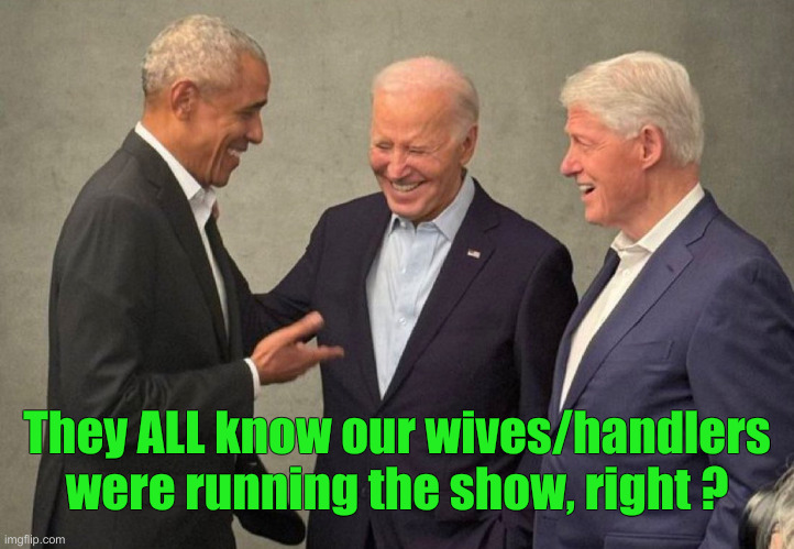 The Three Stooges & 2 Wives, Mike Is Sus | They ALL know our wives/handlers were running the show, right ? | image tagged in three stooges,political meme,politics,funny memes,funny,big mike | made w/ Imgflip meme maker