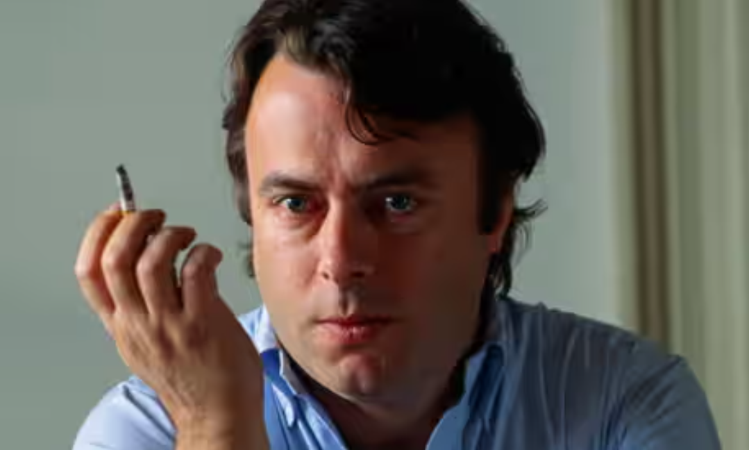 Christopher Hitchens smoking Blank Meme Template