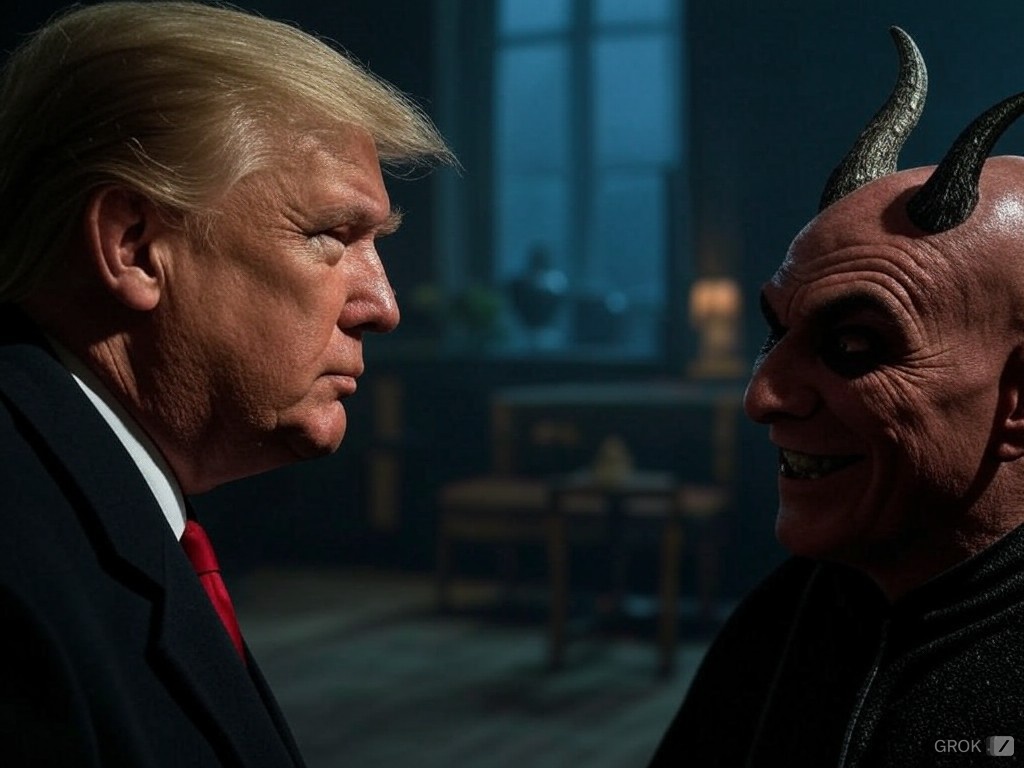 Trump Satan Evil Devil Republican Blank Meme Template