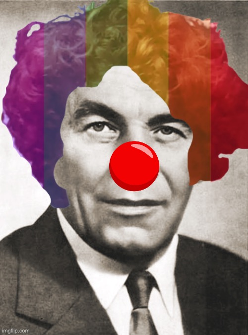 Władysław Gomułka Clown | image tagged in poland | made w/ Imgflip meme maker