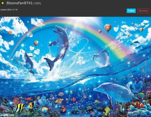 image tagged in happy dolphin rainbow | made w/ Imgflip meme maker