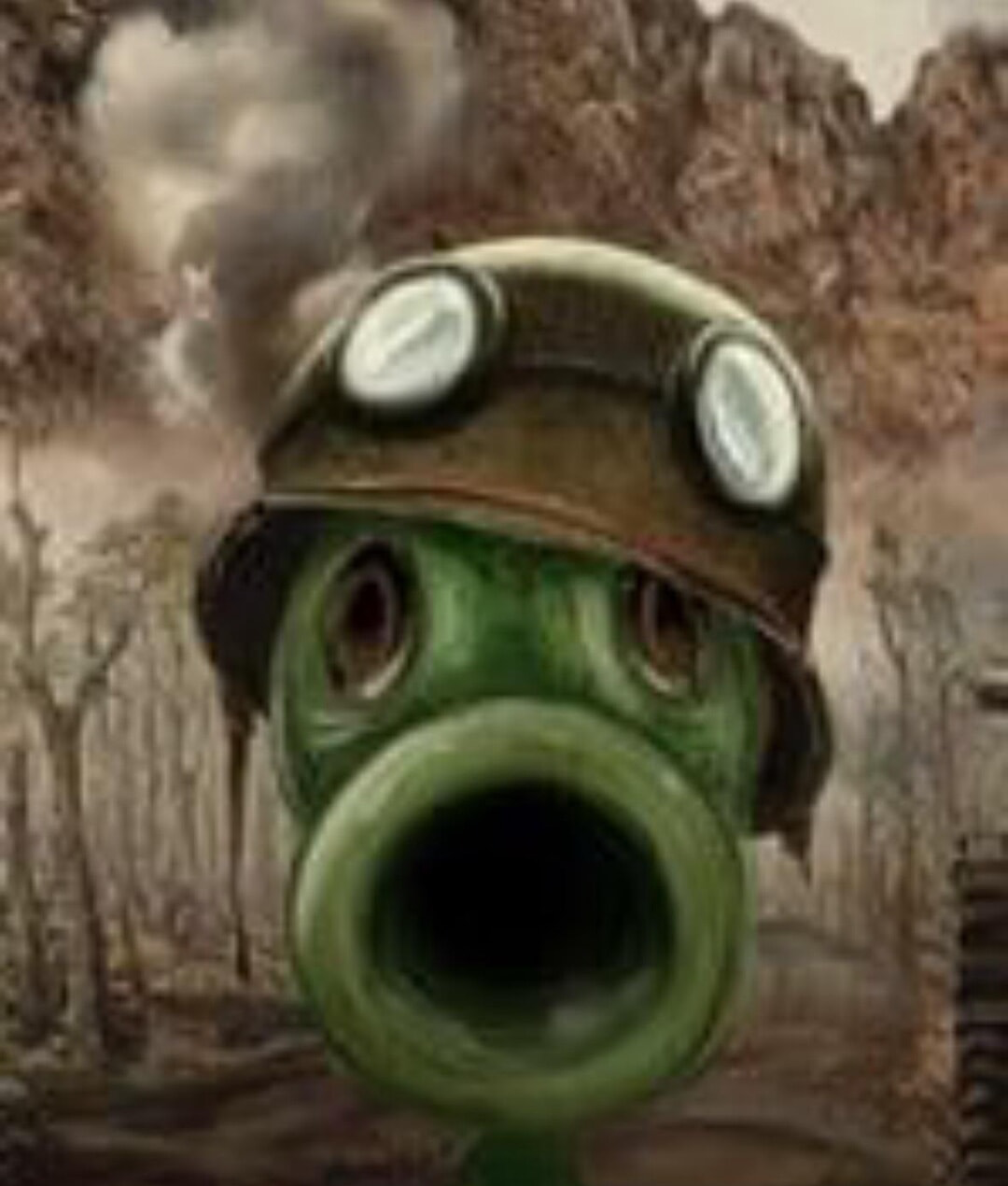 Peashooter thousand yard stare Blank Meme Template