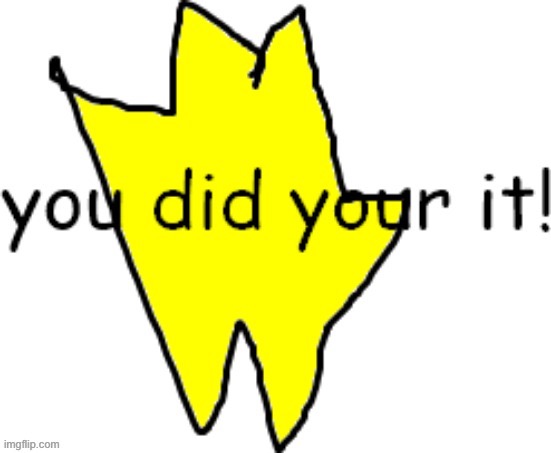 you did your it | image tagged in you did your it | made w/ Imgflip meme maker