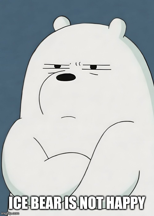 ICE BEAR IS NOT HAPPY | made w/ Imgflip meme maker